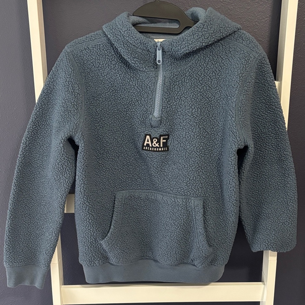 Abercrombie & Fitch Kids Teal Sherpa Hoodie